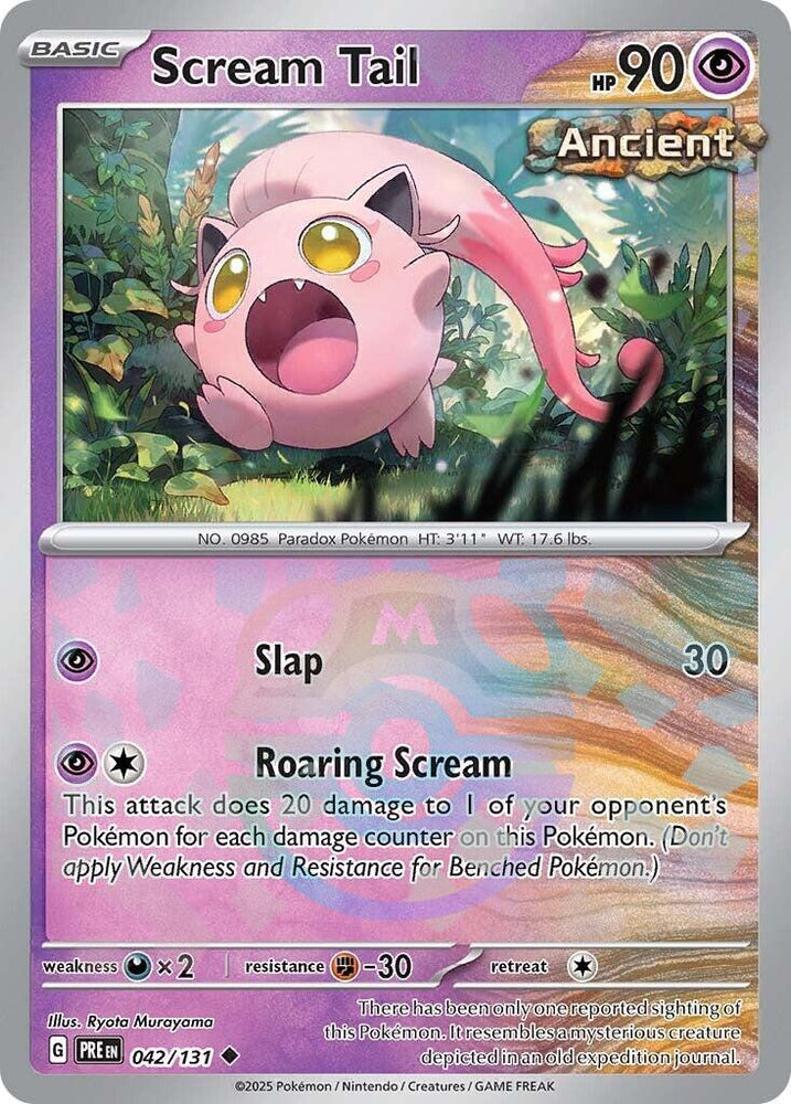 Scream Tail (042/131) (Master Ball Pattern) [Scarlet & Violet: Prismatic Evolutions] Pokémon