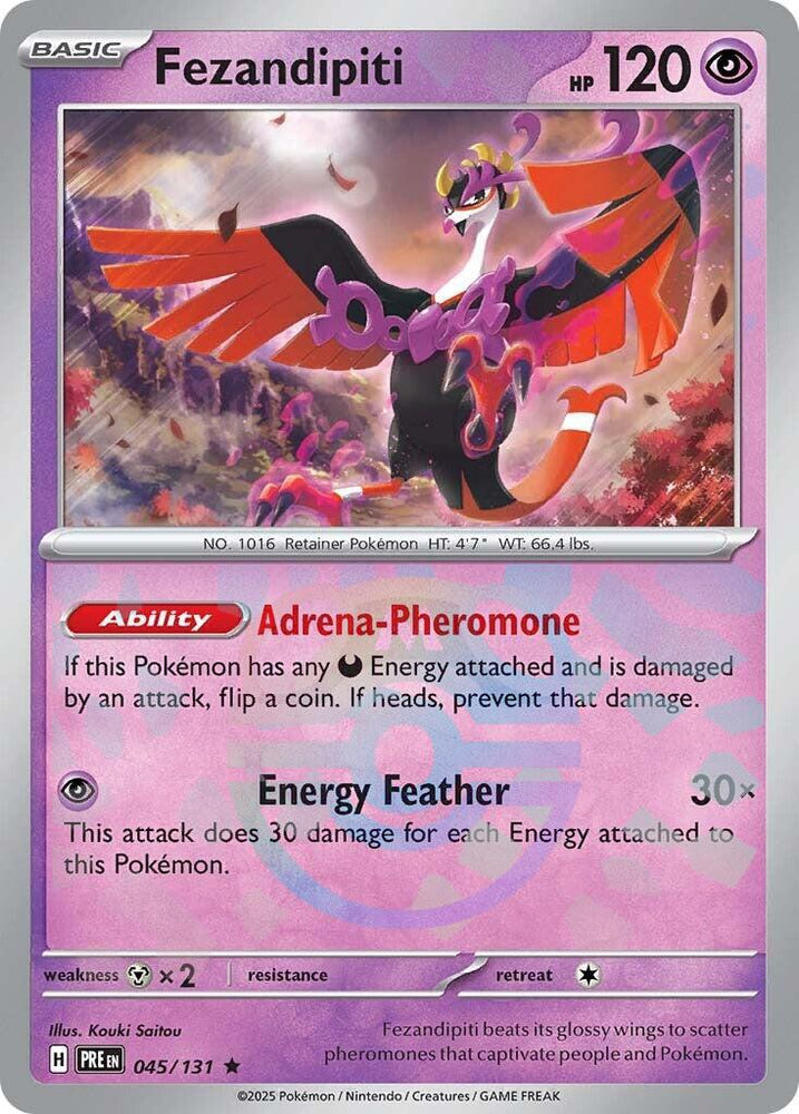 Fezandipiti (045/131) (Master Ball Pattern) [Scarlet & Violet: Prismatic Evolutions] Pokémon