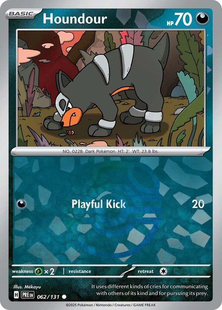 Houndour (062/131) (Master Ball Pattern) [Scarlet & Violet: Prismatic Evolutions] Pokémon
