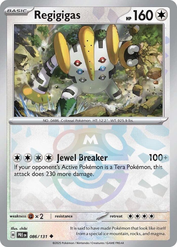 Regigigas (086/131) (Master Ball Pattern) [Scarlet & Violet: Prismatic Evolutions] Pokémon