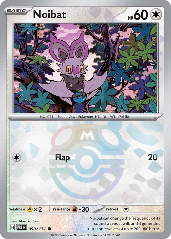 Noibat (090/131) (Master Ball Pattern) [Scarlet & Violet: Prismatic Evolutions] Pokémon
