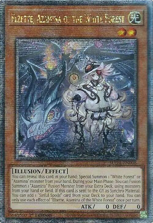Elzette, Azamina of the White Forest (Quarter Century Secret Rare) [SUDA-EN008] Quarter Century Secret Rare Yu-Gi-Oh!