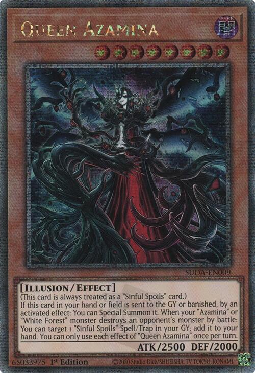 Queen Azamina (Quarter Century Secret Rare) [SUDA-EN009] Quarter Century Secret Rare Yu-Gi-Oh!