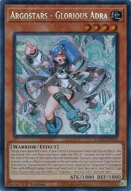 Argostars - Glorious Adra [SUDA-EN010] Secret Rare Yu-Gi-Oh!