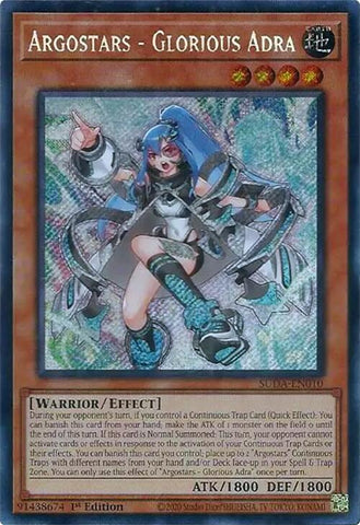 Argostars - Glorious Adra [SUDA-EN010] Secret Rare Yu-Gi-Oh!