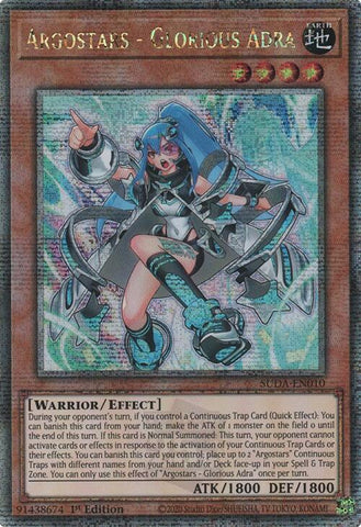 Argostars - Glorious Adra (Quarter Century Secret Rare) [SUDA-EN010] Quarter Century Secret Rare Yu-Gi-Oh!