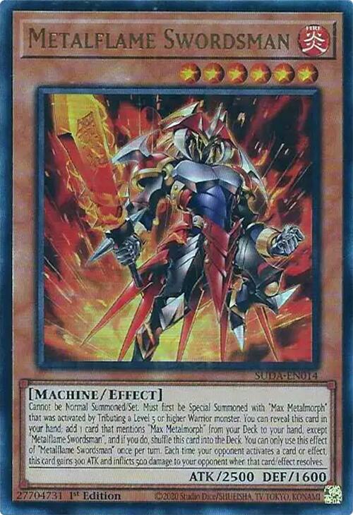 Metalflame Swordsman [SUDA-EN014] Ultra Rare Yu-Gi-Oh!
