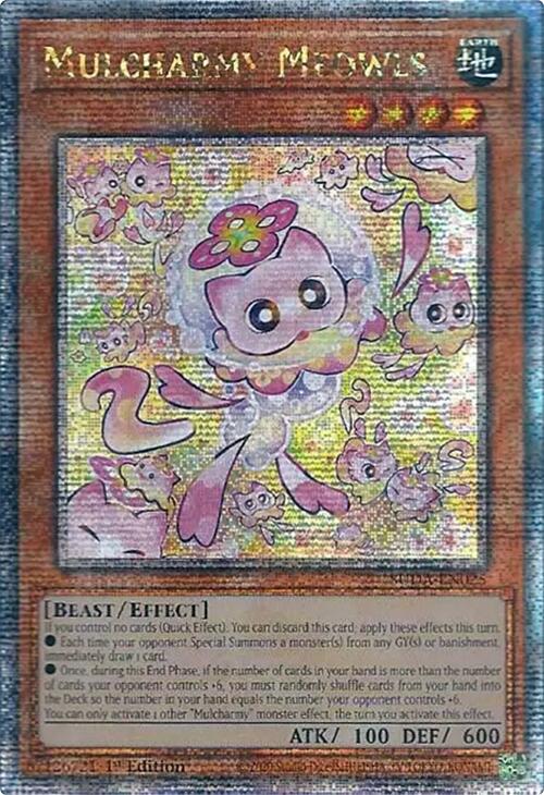 Mulcharmy Meowls (Quarter Century Secret Rare) [SUDA-EN025] Quarter Century Secret Rare Yu-Gi-Oh!