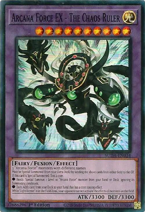 Arcana Force EX - The Chaos Ruler [SUDA-EN034] Super Rare Yu-Gi-Oh!