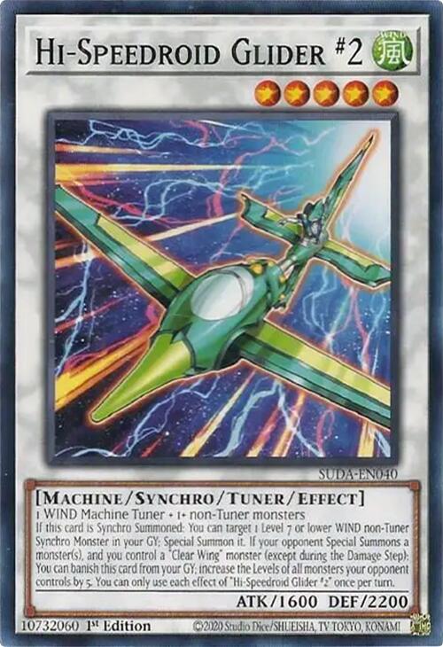 Hi-Speedroid Glider #2 [SUDA-EN040] Common Yu-Gi-Oh!
