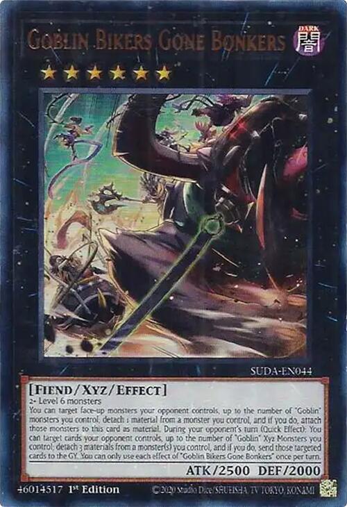 Goblin Bikers Gone Bonkers [SUDA-EN044] Ultra Rare Yu-Gi-Oh!