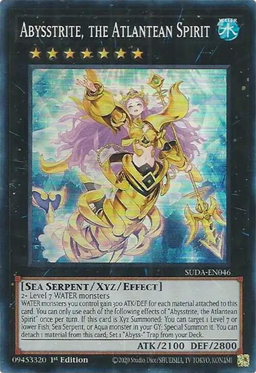 Abysstrite, the Atlantean Spirit [SUDA-EN046] Super Rare Yu-Gi-Oh!