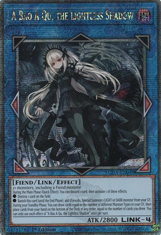 A Bao A Qu, the Lightless Shadow (Quarter Century Secret Rare) [SUDA-EN049] Quarter Century Secret Rare Yu-Gi-Oh!