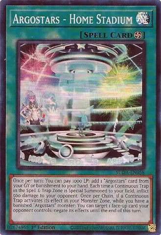 Argostars - Home Stadium [SUDA-EN058] Super Rare Yu-Gi-Oh!