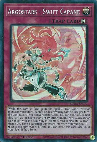 Argostars - Swift Capane [SUDA-EN072] Super Rare Yu-Gi-Oh!