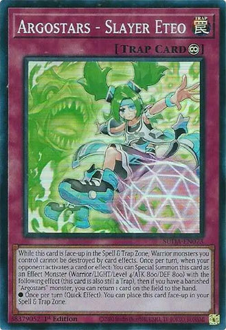 Argostars - Slayer Eteo [SUDA-EN073] Super Rare Yu-Gi-Oh!