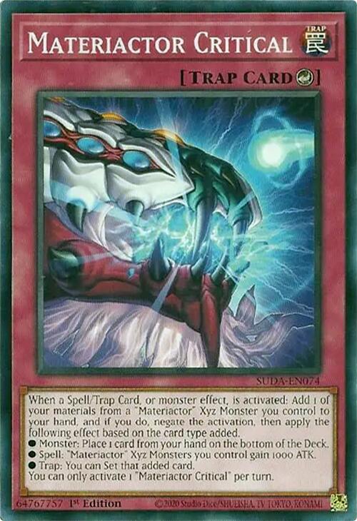 Materiactor Critical [SUDA-EN074] Common Yu-Gi-Oh!