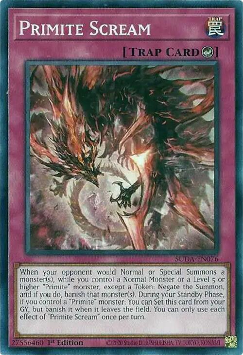 Primite Scream [SUDA-EN076] Common Yu-Gi-Oh!
