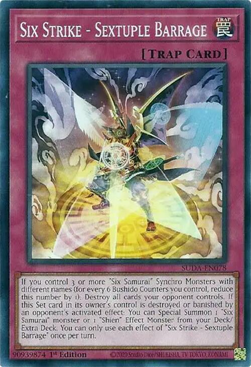 Six Strike - Sextuple Barrage [SUDA-EN078] Common Yu-Gi-Oh!