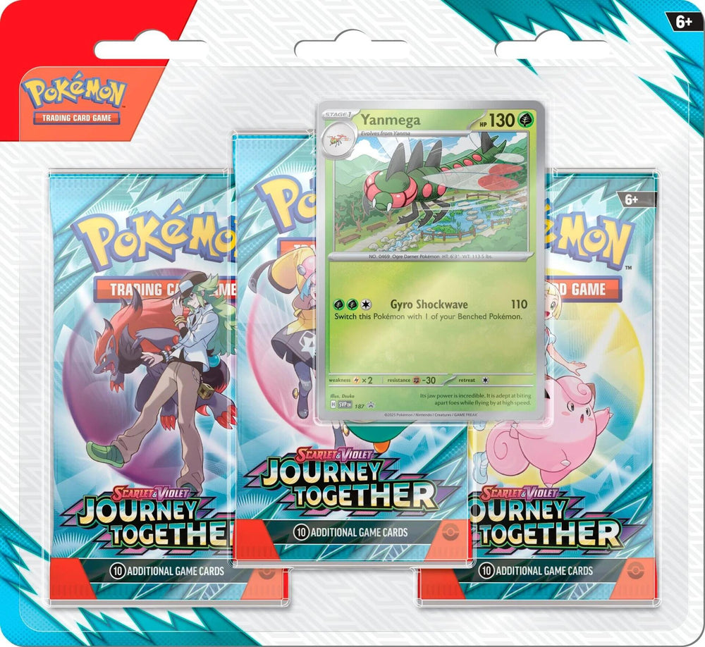 Scarlet & Violet: Journey Together - 3 Pack Blister (Yanmega) Pokémon