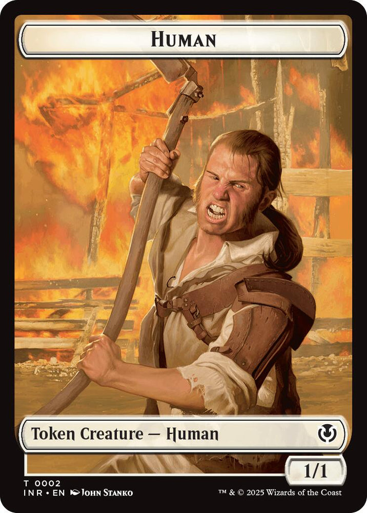 Spirit // Human (0002) Double-Sided Token [Innistrad Remastered Tokens] Magic: The Gathering