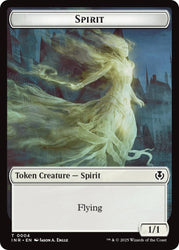 Spirit // Human (0002) Double-Sided Token [Innistrad Remastered Tokens] Magic: The Gathering
