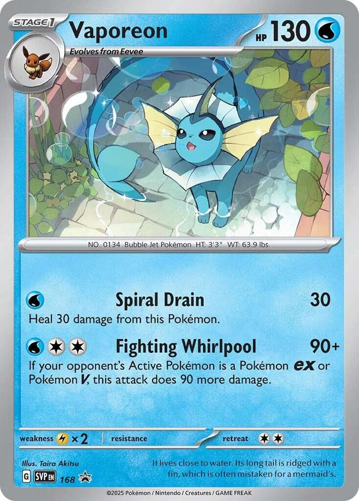 Vaporeon (SVP168) [Scarlet & Violet: Black Star Promos] Pokémon