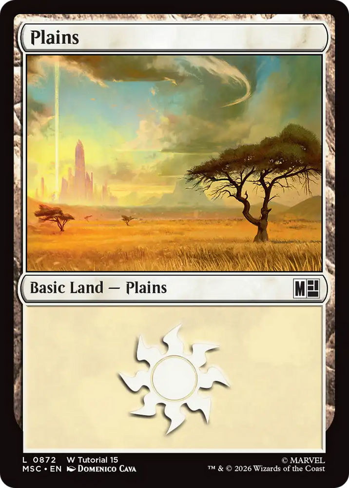 Plains (0872) [Marvel Super Heroes Commander] Magic: The Gathering