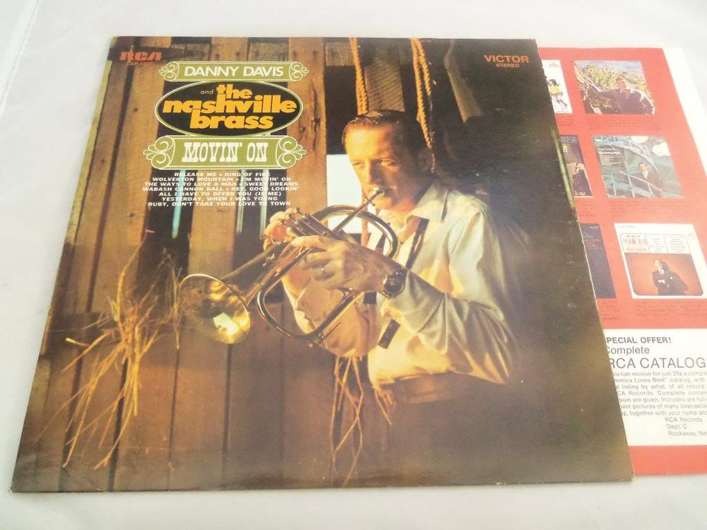 Movin' On VINYL LP  RCA Victor  LSP 4232 [Vinyl] Danny Davis & The Nashville Brass VINYL