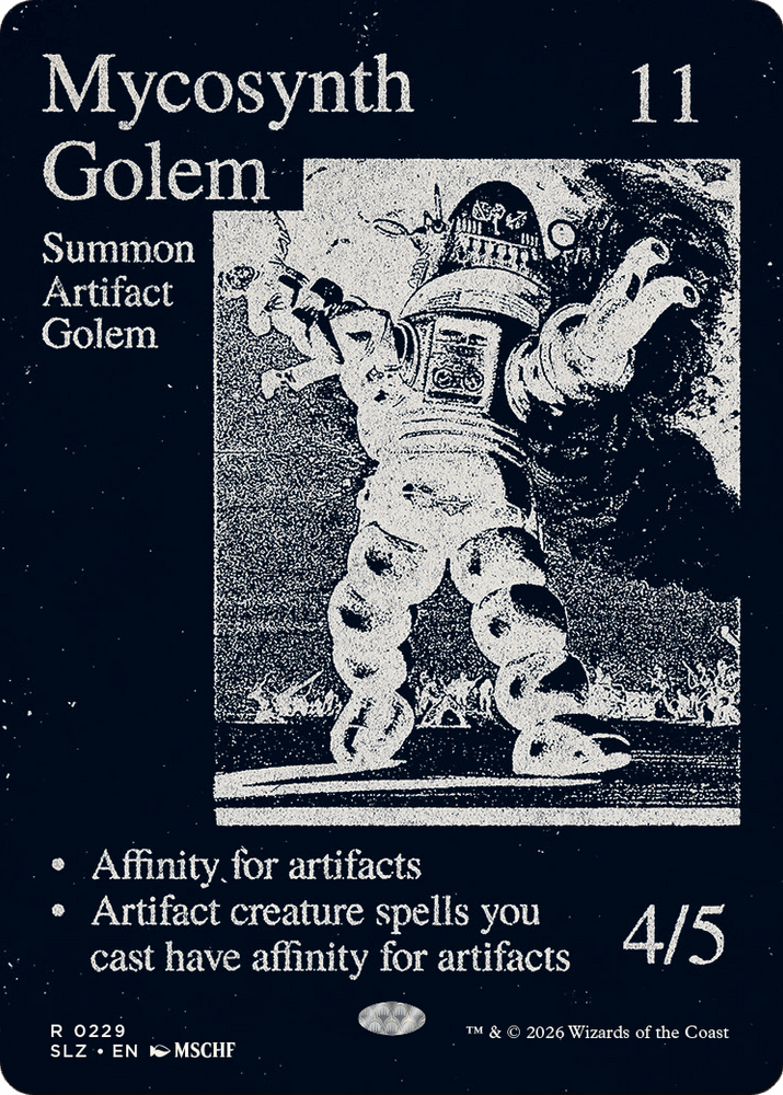 Mycosynth Golem (0229) [Secret Lair x MSCHF: The Zeta Set] Magic: The Gathering