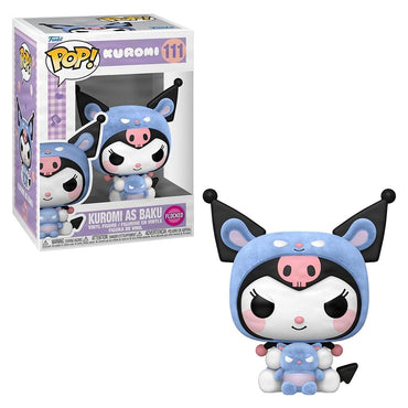 Pop! Animation: Kuromi as Baku Flocked #111 Sanrio Vinyl Figure Limited Edition FUNKO