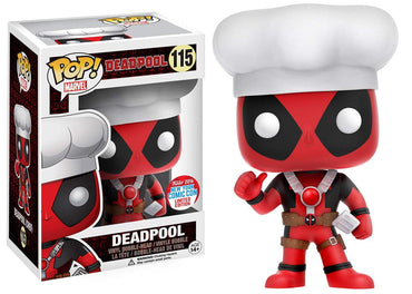 Funko Pop Chef Deadpool NYCC 2016 Exclusive Vinyl Bobblehead Figure FUNKO