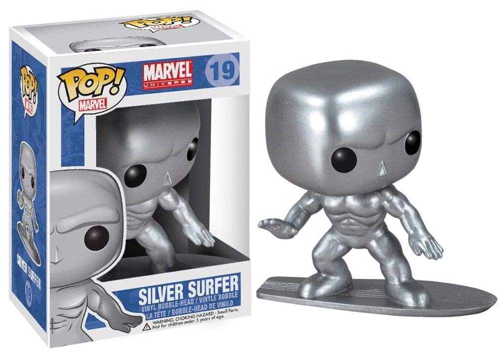 Funko POP Marvel Bobble Figure, Silver Surfer FUNKO