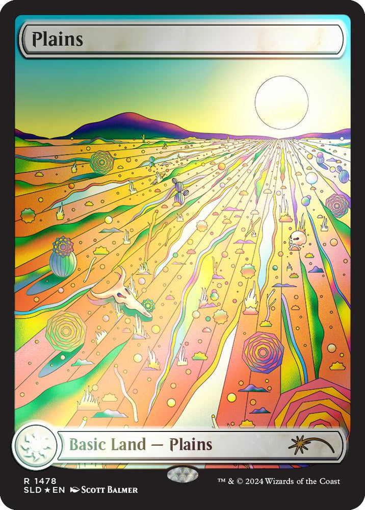 Plains (1478) (Rainbow Foil) [Secret Lair Drop Series] Magic: The Gathering