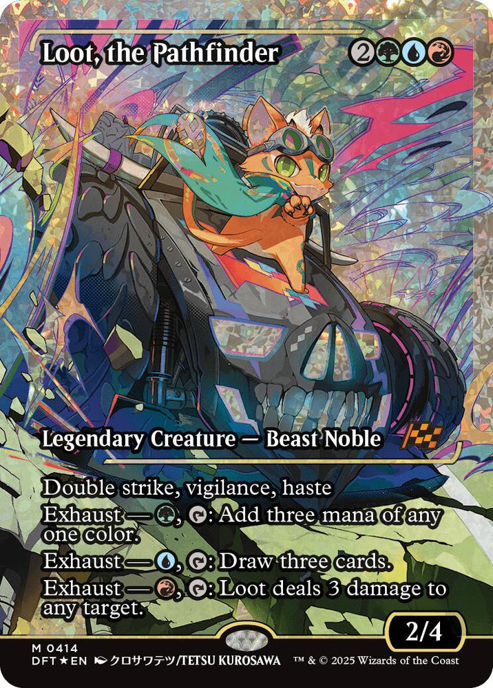 Loot, the Pathfinder (Showcase Fracture Foil) (Japanese) [Aetherdrift] Magic: The Gathering