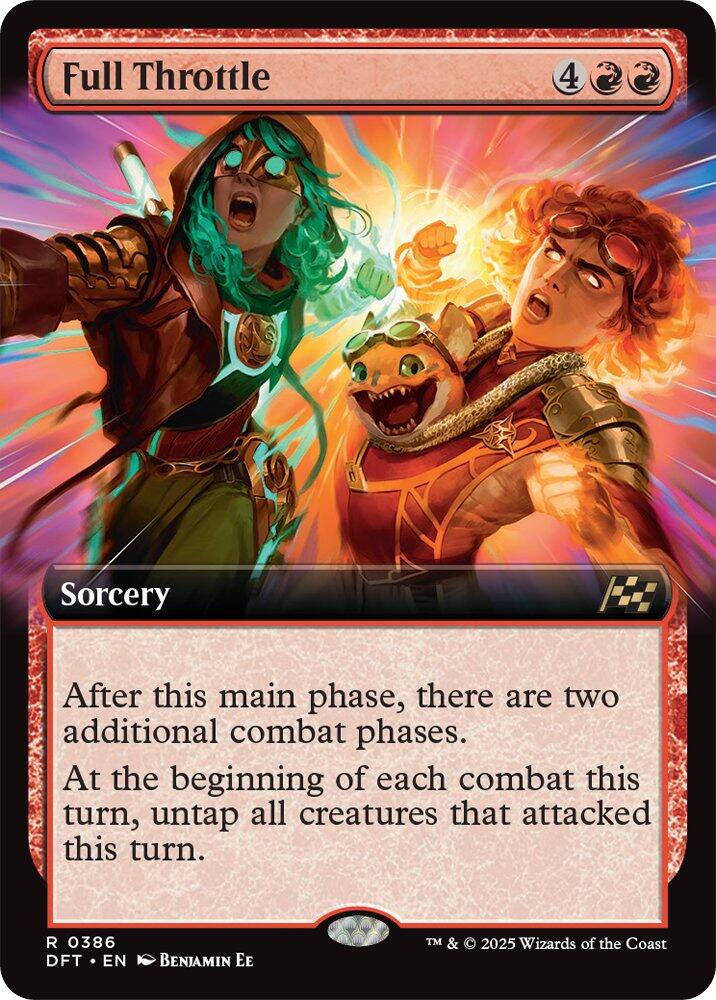Full Throttle (Extended Art) [Aetherdrift] Magic: The Gathering