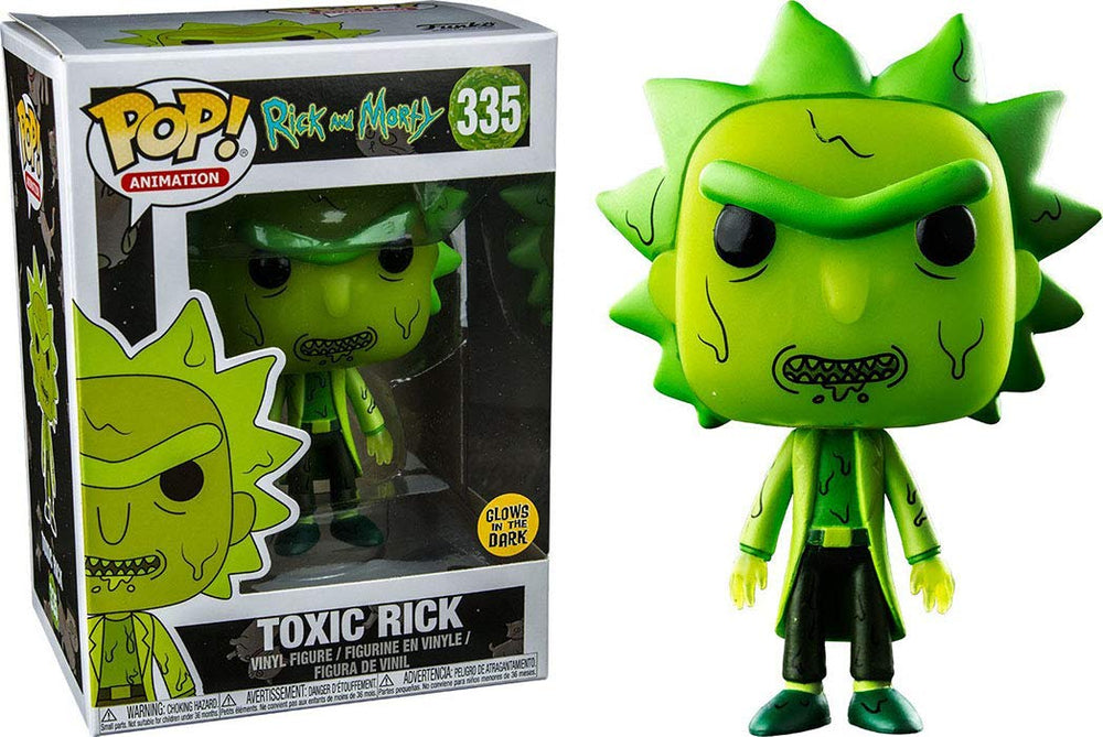 Funko Pop Animation Rick and Morty Glow in the Dark Toxic Rick Vinyl Figure 335 FUNKO