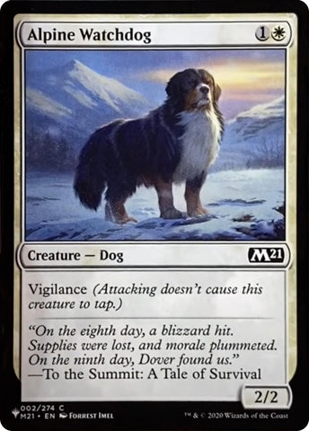 Alpine Watchdog [The List] Magic: The Gathering