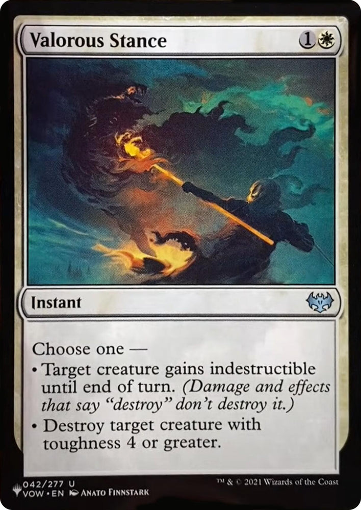 Valorous Stance (VOW) [The List] Magic: The Gathering