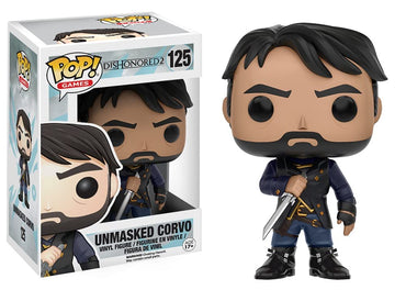 Funko POP! Dishonored 2 Unmasked Corvo Vinyl Figure #125 Exclusive FUNKO