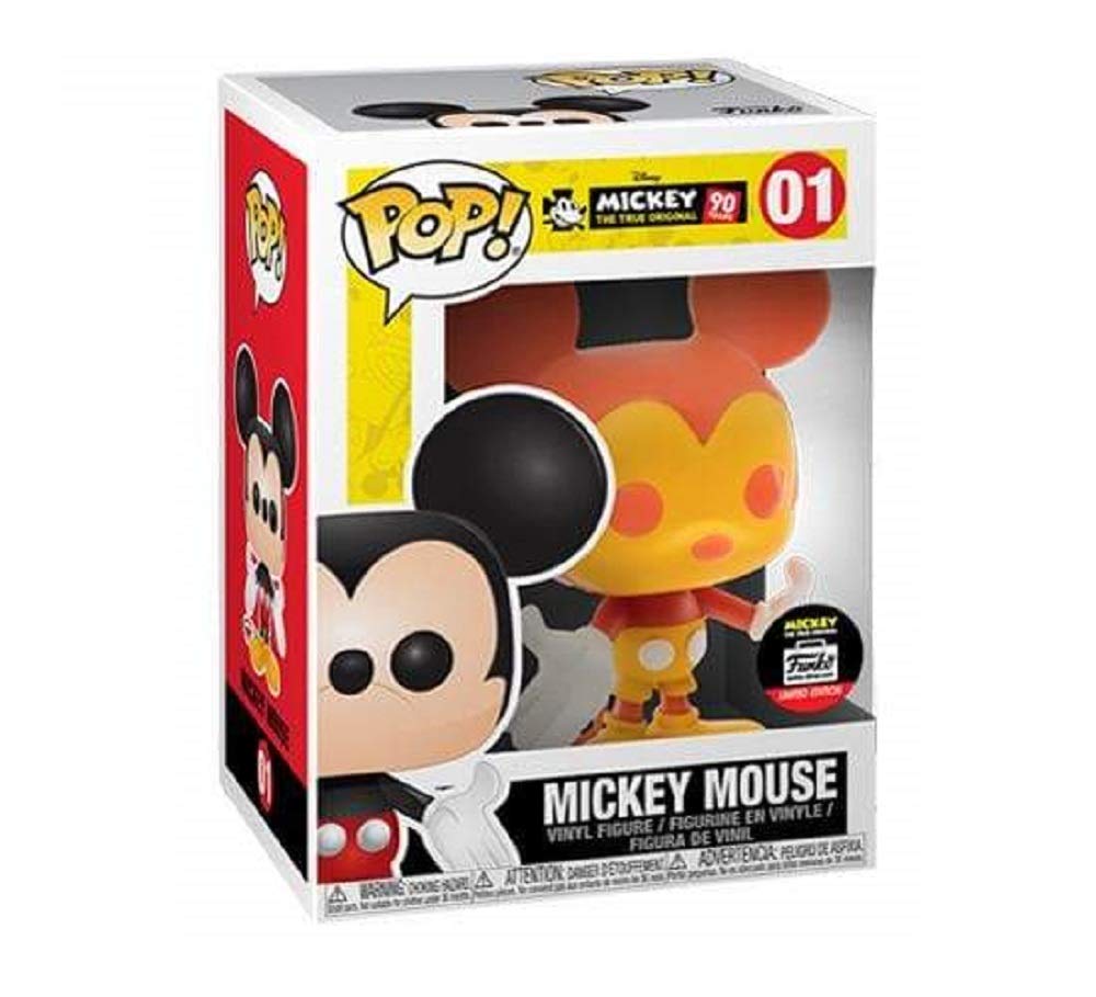 Funko Pop! Disney 90 Years Orange and Yellow Mickey Mouse Exclusive Vinyl Figure FUNKO