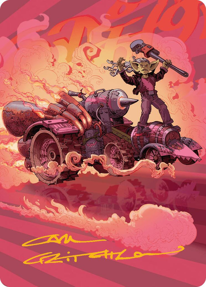 Burner Rocket Art Card (Gold-Stamped Signature) [Aetherdrift Art Series] Magic: The Gathering