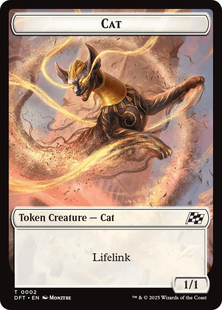 Cat // Thopter (0010) Double-Sided Token [Aetherdrift Tokens] Magic: The Gathering