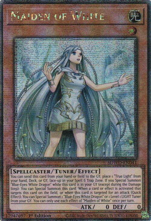 Maiden of White (Quarter Century Secret Rare) [SDWD-EN041] Quarter Century Secret Rare Yu-Gi-Oh!
