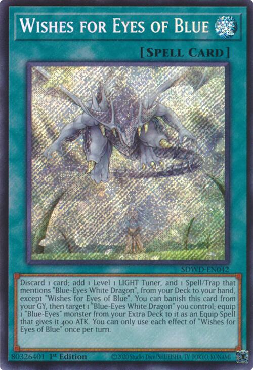 Wishes for Eyes of Blue (Secret Rare) [SDWD-EN042] Secret Rare Yu-Gi-Oh!