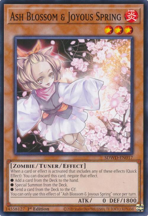 Ash Blossom & Joyous Spring [SDWD-EN017] Common Yu-Gi-Oh!