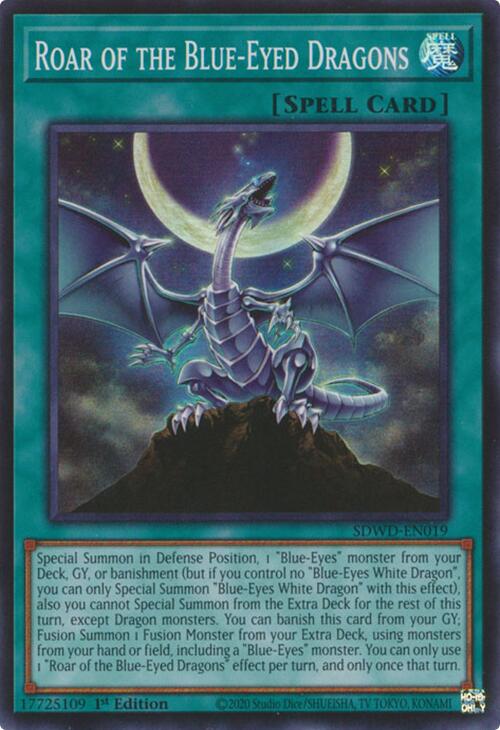 Roar of the Blue-Eyed Dragons [SDWD-EN019] Super Rare Yu-Gi-Oh!