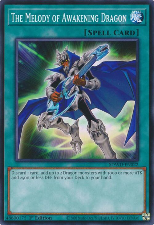 The Melody of Awakening Dragon [SDWD-EN022] Common Yu-Gi-Oh!
