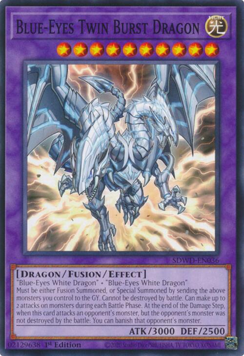 Blue-Eyes Twin Burst Dragon [SDWD-EN036] Common Yu-Gi-Oh!