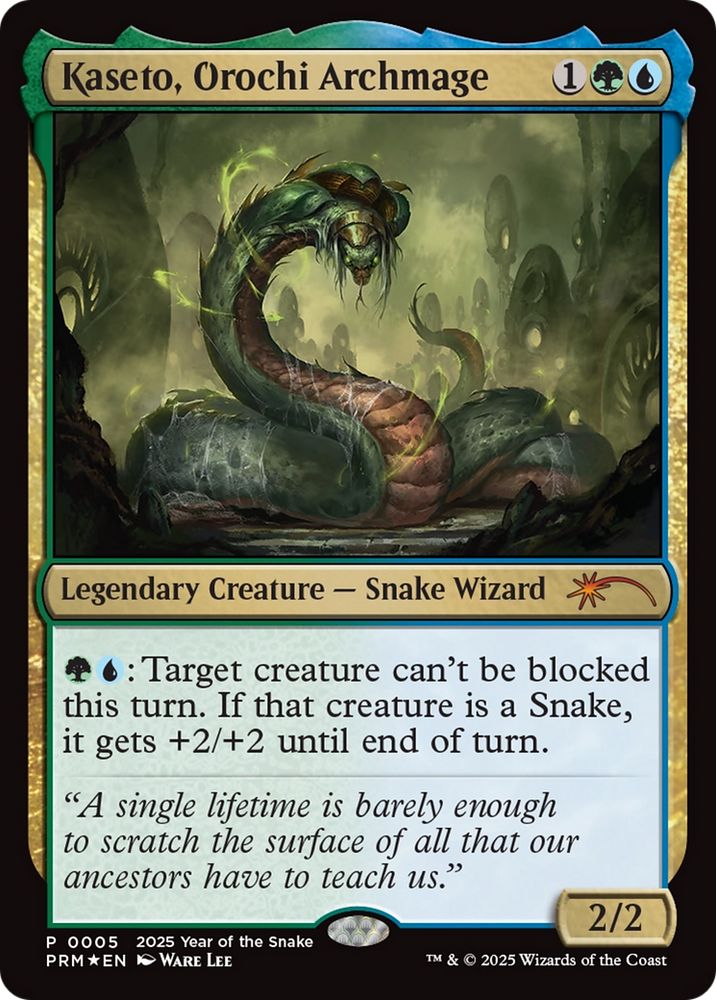 Kaseto, Orochi Archmage (Year of the Snake 2025) [Standard Showdown Promos] Magic: The Gathering
